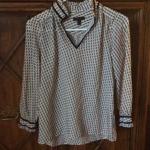 J. Crew Swiss dot blouse